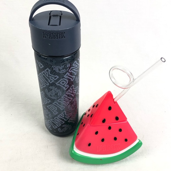BUNDLE Victoria Secret Pink Cup Water Bottle Two - Picture 1 of 16
